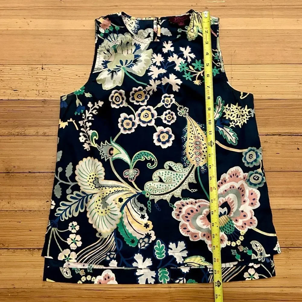 J. Crew Sleeveless tank in Liberty Josephine floral. Size XS.